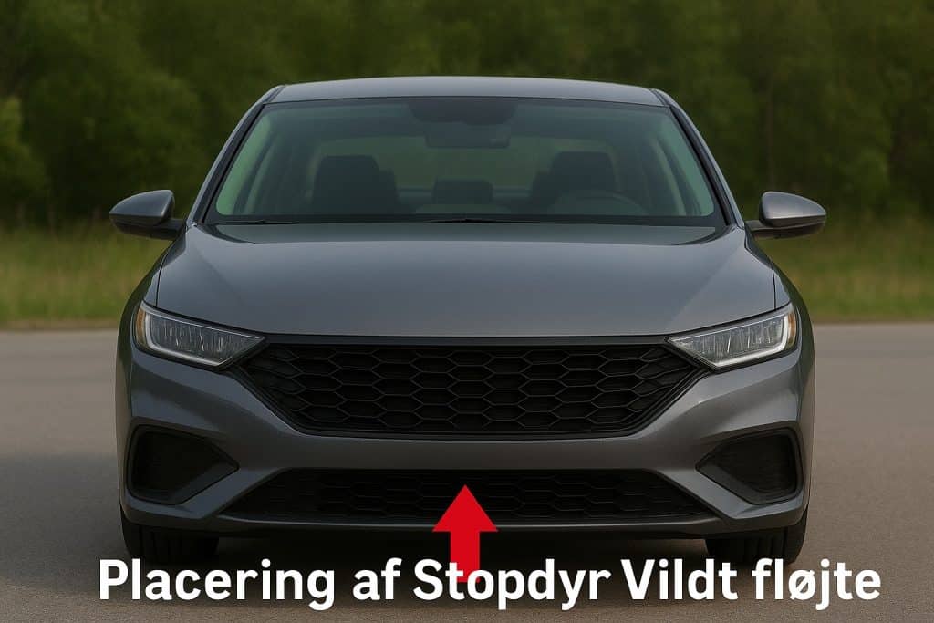 Se hvor vildtfløjten skal sidde på bilen